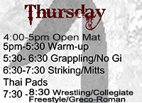 Thursday Schedule - WCFT